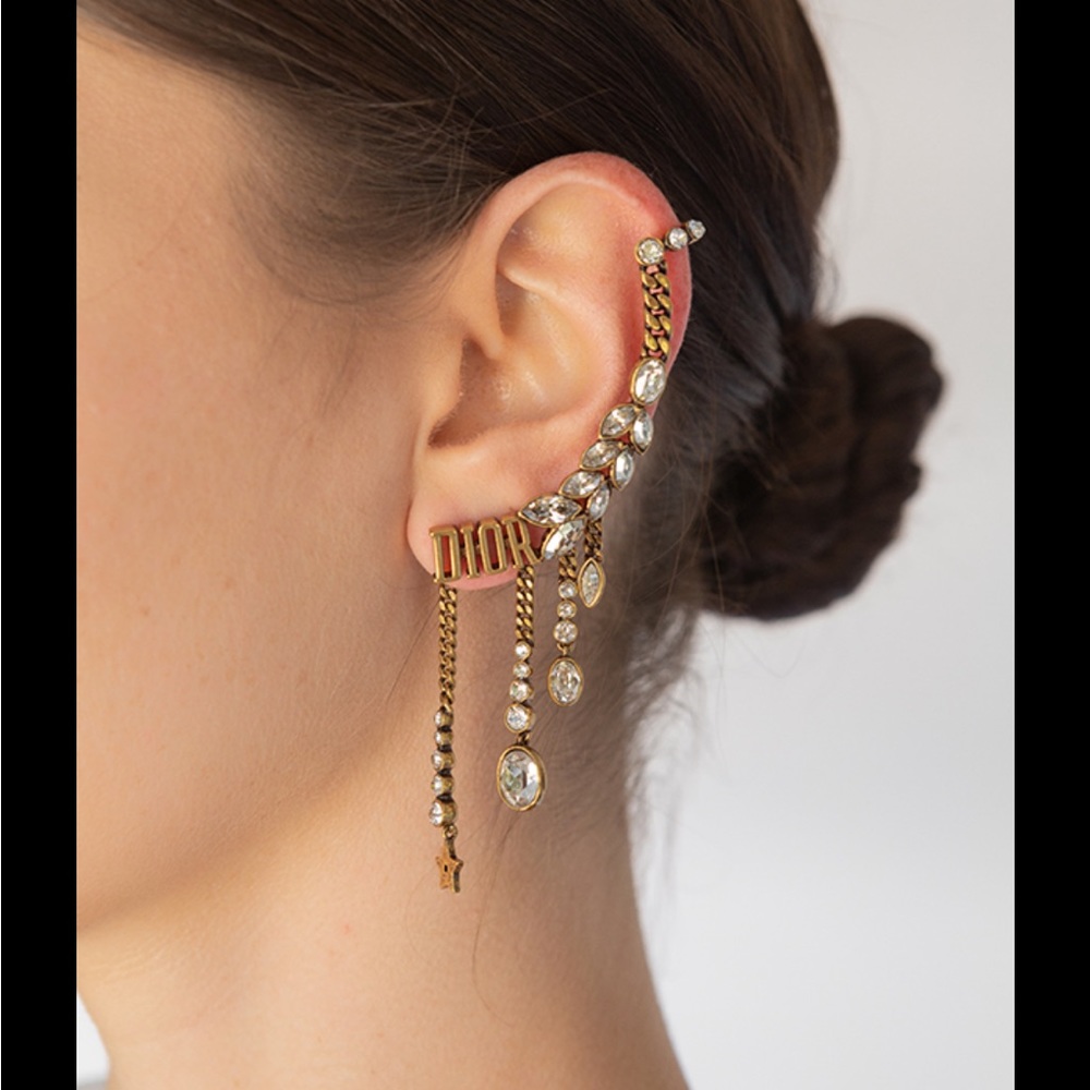 Christian Dior Crystal Dio-r-Evolution Single Ear Cuff